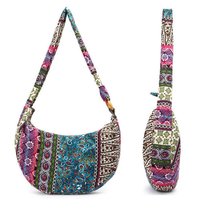 SALE Thai Hippie Boho Hobo Sling Shoulder Crossbody Bag Purse Ethnic Boho Lined