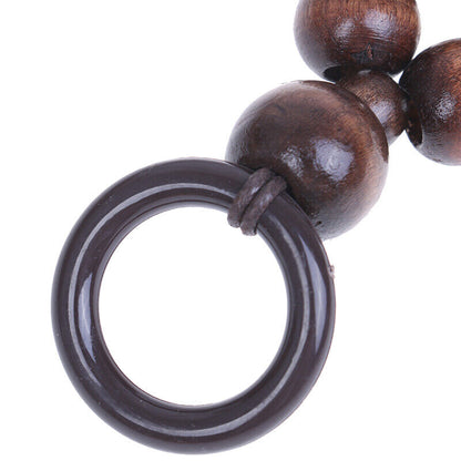 46cm Wood Plastic Bead Rope Bag Strap Handle Shoulder Belt Handbag Replacem HJ