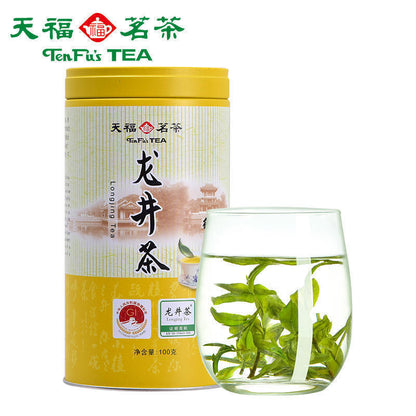 天福茗茶 早春龙井茶100克 Chinese Tea Longjing Green Tea Spring Tea 2023 New Tea 100g