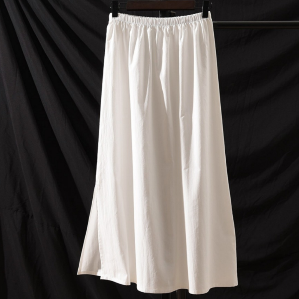 Women Slips Cotton Skirt Midi Petticoat Slips Underskirt Short Casual Retro