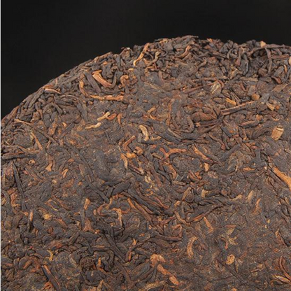 357g Yunnan Qizi Ripe Puerh Tea Cake Kongquezhixiang Pu-erh Cooked Tea Pu'er Tea