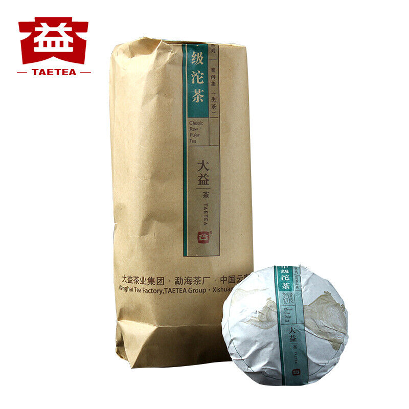 TAETEA Classic Raw Pu'er Tea JIAJI TUOCHA Dayi Pu-erh Puer Shen 500g 1601