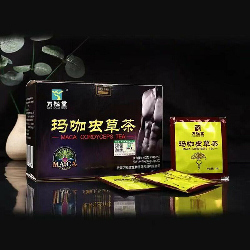 100% Natural Energy Cordyceps Maca Tea Cordyceps Militaris MACA Tea 虫草玛咖五宝茶