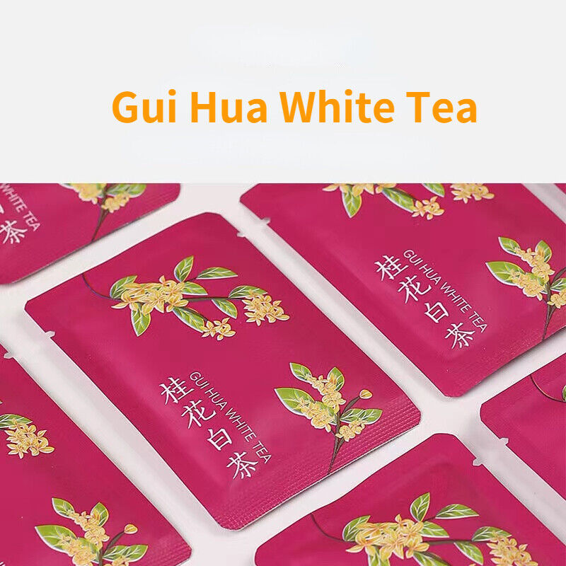 10Pcs Sweet Olive Flower White Tea Top Fuding White Tea Brick Chinese Flower Tea