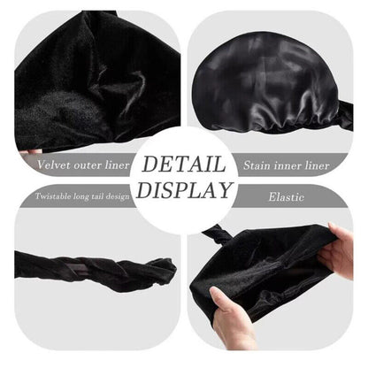 Men Halo Turban Satin Silk Lined Elastic Men Turban Head Wrap Headband Caps