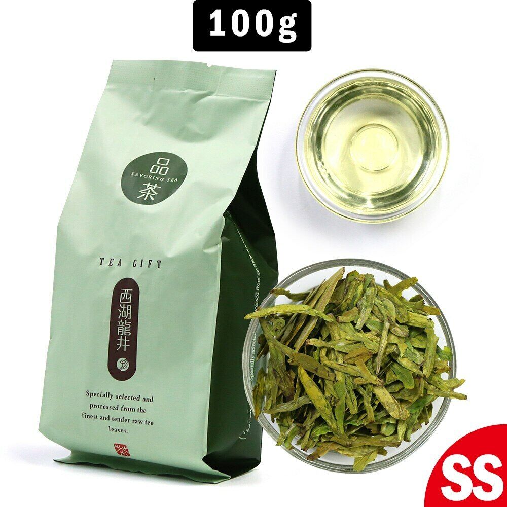 100g 2021 Lung Ching Tea Xihu Long Jing Longjing Chinese Green Tea Dragon Well