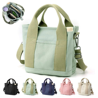 Women Canvas Tote Bag Large Capacity Handbags & Shoulder Bags Crossbody Zip