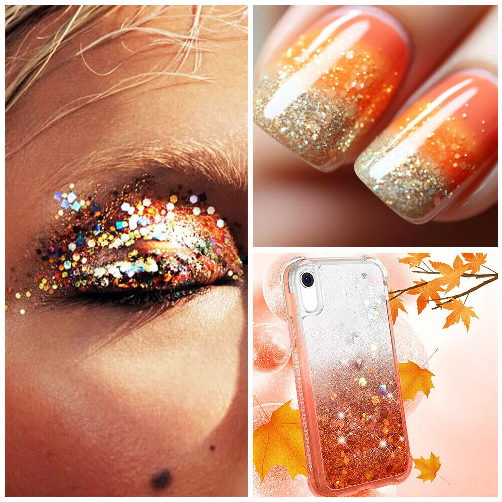 Nail Art 6Pcs Sequins Glitter Hexagon Flakes DIY Epoxy Silicone Mold Filling Kit