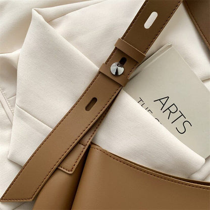 Women Tote Bags 2 Pcs/Set Shoulder Bag Wide Leather Female Handbags