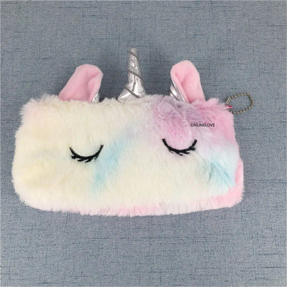 Tissue Pumping Storage Box Kawaii Plush Stuffed Doll Lovely Soft Unicorn Case