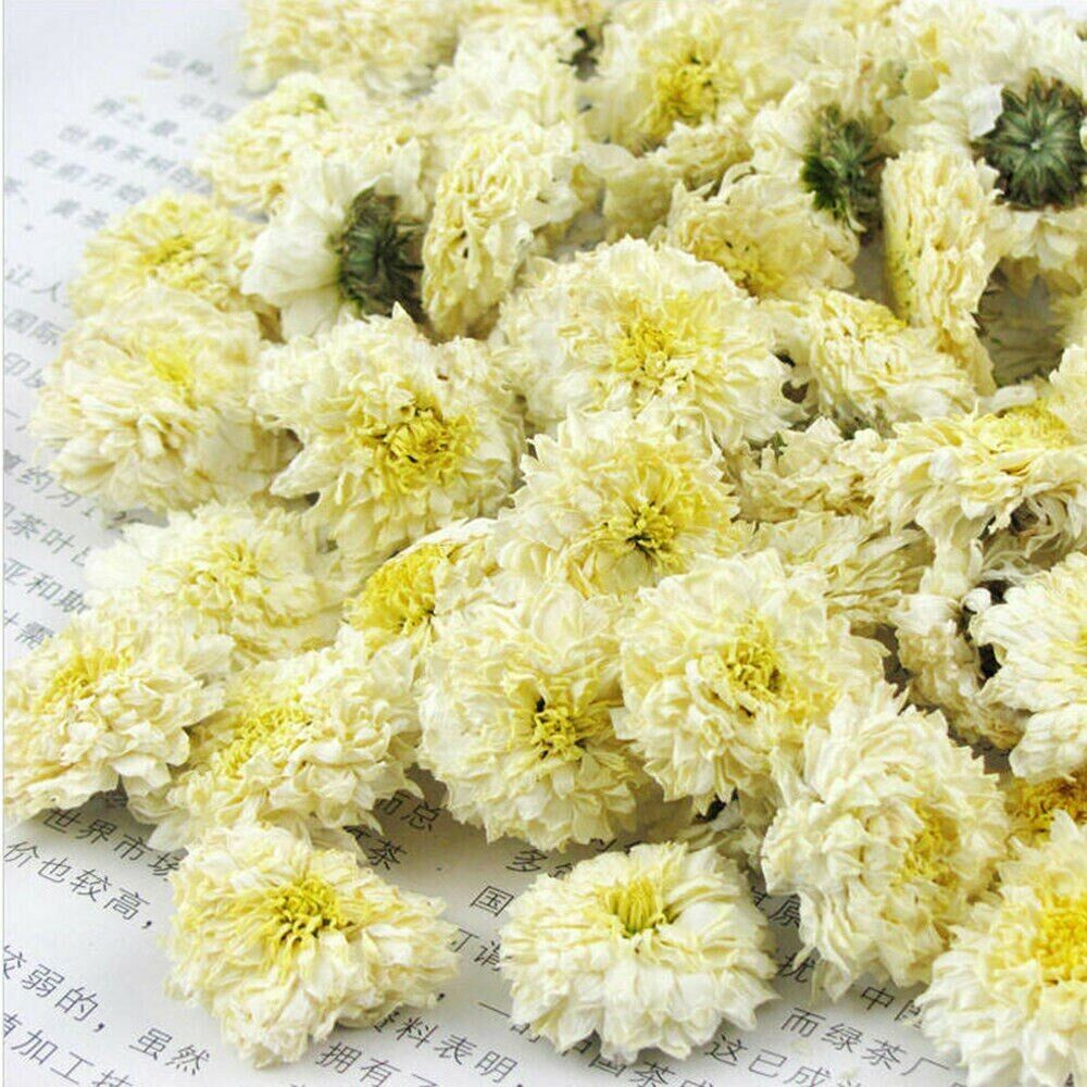 Huang Shan Tribute White Chrysanthemum Tea Dried Tinned Flower Scented Tea