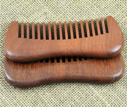 Natural Chinese Red Sandal Wood Comb Hair Comb No Static Hairbrush Massage Curls