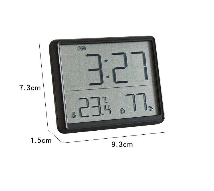 Alarm Clock ABS Plastic Digital Refrigerator Magnetic Multi-Functional LCD Decor