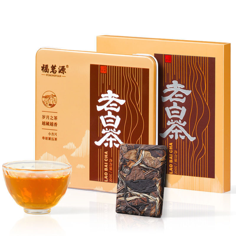 Fuding 2016 Old White Tea Shoumei One Cake One Brew 30g Small Square Slices