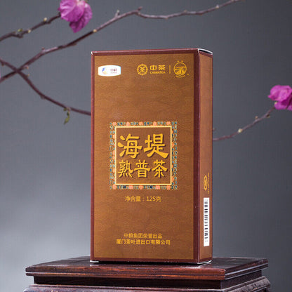 CHINATEA Sea Dyke XPT402 Pu'er Tea Mellow Ripe Puer Pu-erh Loose Tea 125g Box