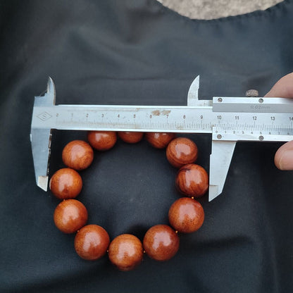 Vintage Wooden Bracelet Men Carved Buddhist Worry Prayer Beads Accessories women