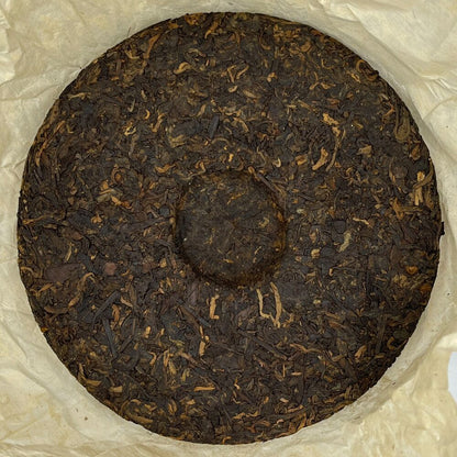 Pu-erh tea,2005,班章金芽餅 Banchang Golden Bud Cake,357g,Cooked