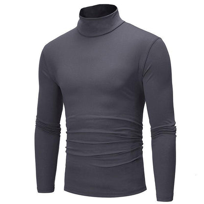 Men Roll Turtle Neck Tops T-Shirt Tee Winter Warm Thermal Long Sleeve Sweater