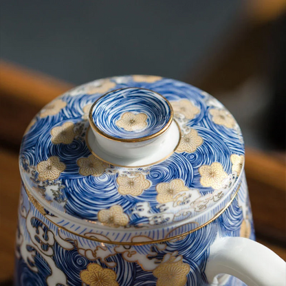 Ceramic Tea Mug Novelty Porcelain Tea Cup with Infuser