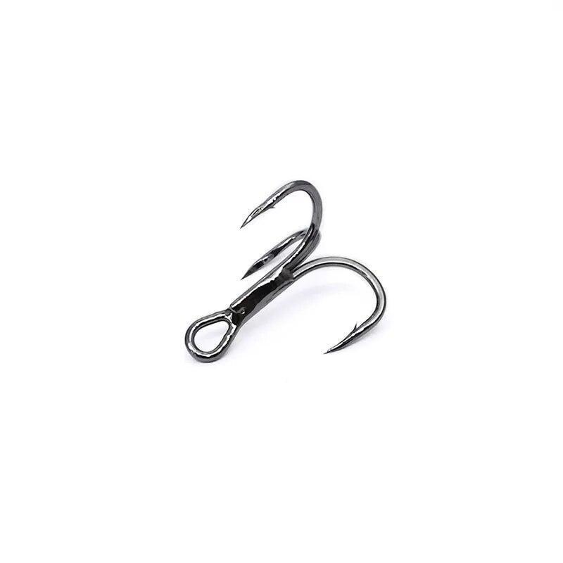 5 Hooks for Each Pack Black Nickle fishing Blade Forged Treble Hooks