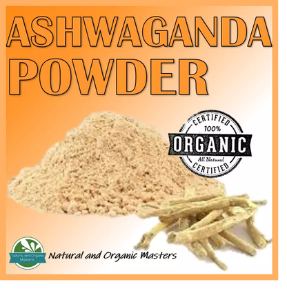 Organic ASHWAGANDHA ROOT POWDER Extract 30:1 - ASHWAGANDA - Withania Somnifera