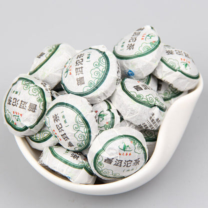 Organic Pu'er Tuo Tea Tuocha Pu-erh Raw Mini Tuo Cha 200g Bamboo Tray Pack