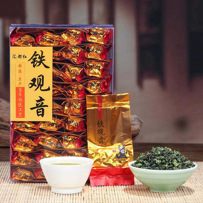 250g Anxi Tieguanyin Organic Green Tea Bagged Tie Guan Yin Oolong Tea Loose Leaf