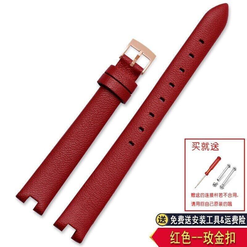 Leather Watch Strap for Gucci Ya141501 Ya141401 Series Notch Bracelet 14mm 16mm