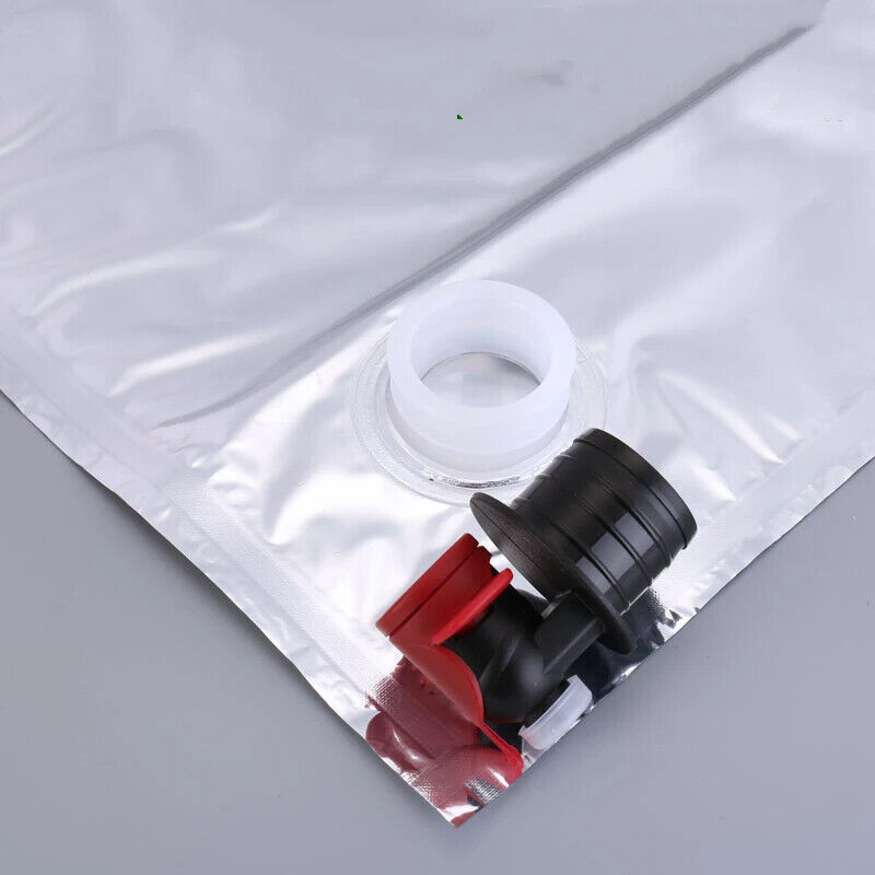 Aluminum Foil 10Pcs Sealed Wine Bags Beer Water Storage Light Faucet Inflatables