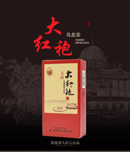 Chinese tea【海堤茶叶 大红袍 100g/罐】DaHongPao Onlong Tea 岩茶XT829三印大红袍 口粮茶 精选优质原料 轻火候工艺