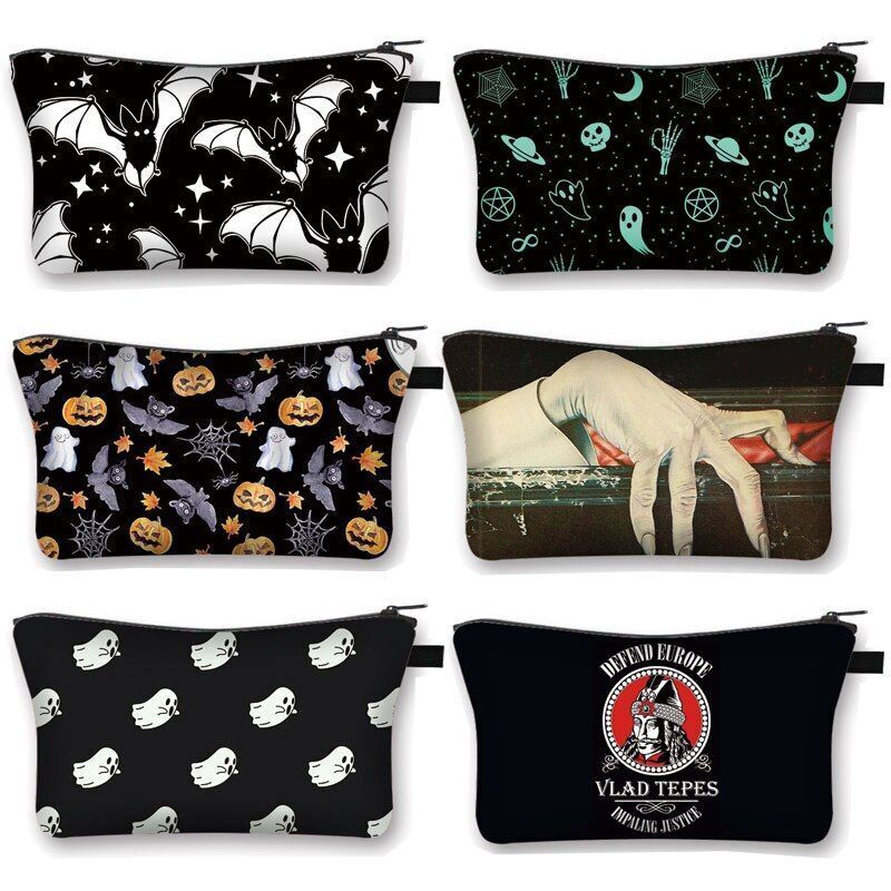 Cosmetic Case Makeup Bag Canvas Toiletry Bag Small Clutch Lipstick Bags Canvas