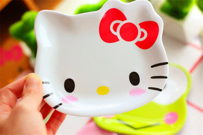 Cute My Melody Hello Kitty Fruit Dishes Kids Snack Dessert Cake Small Tableware