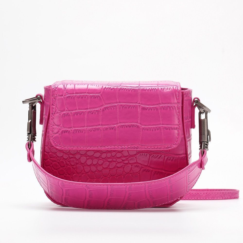 Fashionable Crocodile Pattern Handbag Shoulder Crossbody Bags Small Clutch Purse