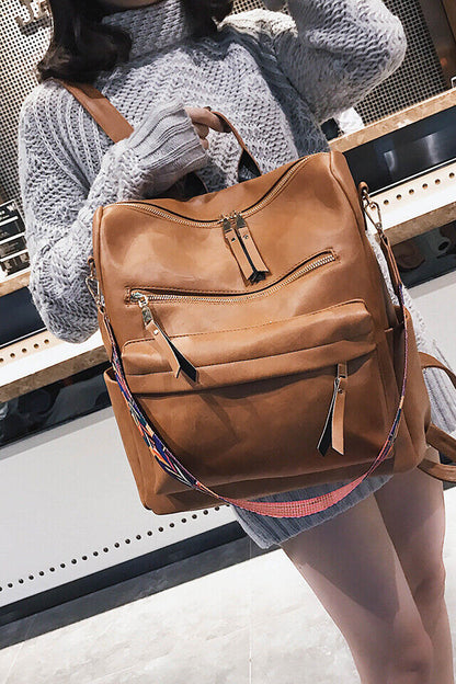Women Luxury Backpack Bookbag Shoulder School Travel Laptop Rucksack Zipper Bag