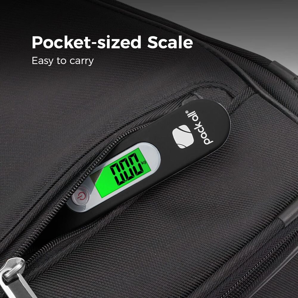 pack all 110 Lbs Luggage Scale, Digital Handheld Baggage Black