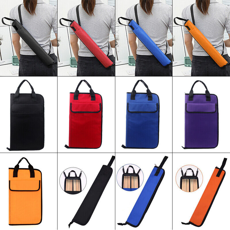 Durable Cotton Padded Drumstick Bag Drum Stick Waterproof Percussion Instruments