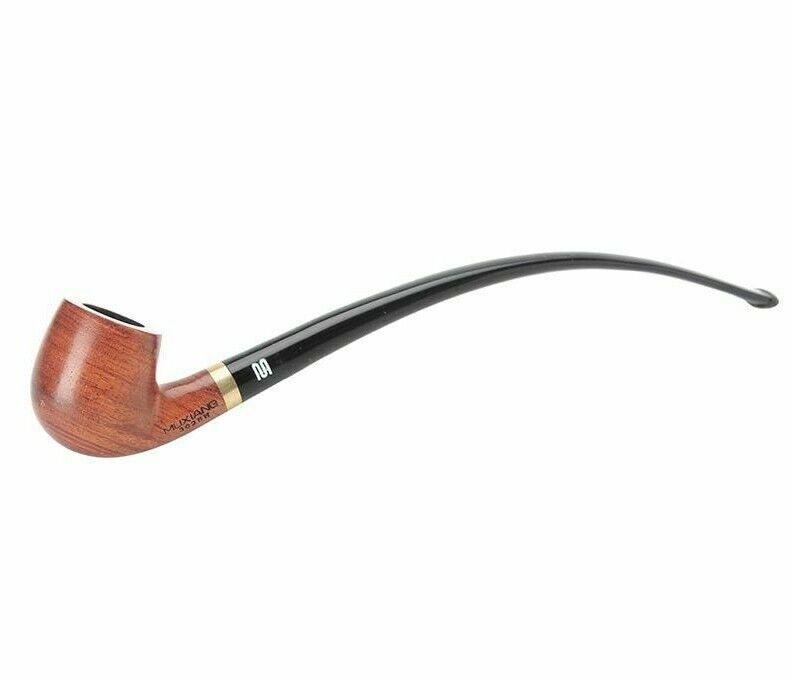 Churchwarden Long Bent Stem Kevazingo Wood Smoking Pipe 3mm Filter Tobacco Pipes
