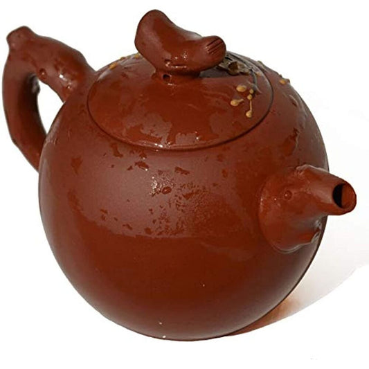 Teapot 9oz Chinese Yixing Clay Zisha Infuser for Loose Tea Blooming plum blossom