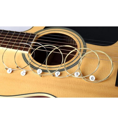 Cuerdas De Guitarra Acustica 6 Unidades Muy RESISTENTES Y De GRAN CALIDAD new