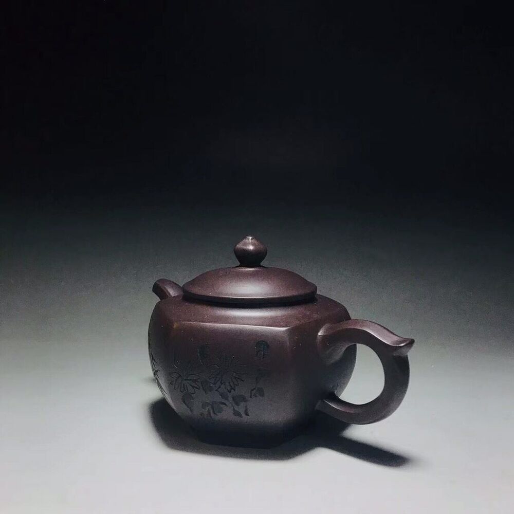 vintage chinese yixing purple clay teapot zisha ceremony teaware collection rare