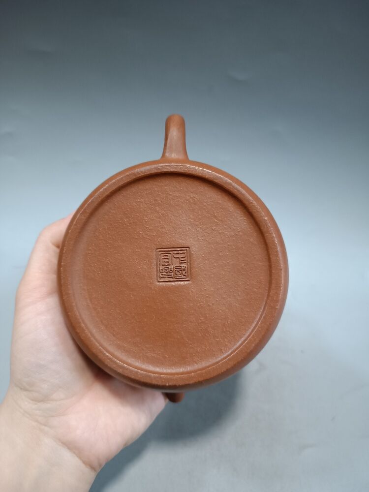 vintage chinese yixing purple clay teapot zisha ceremony carving Collectible art