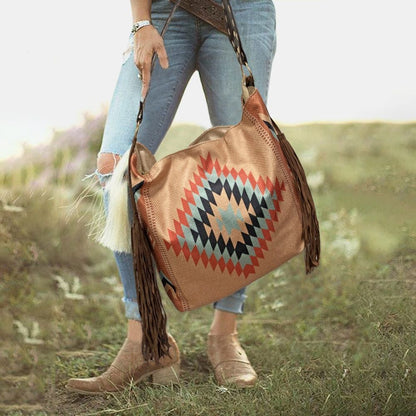Canvas Linen One Shoulder Bag Female Beach Purse Grassland Retro Crossbody 1 PC