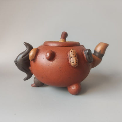 Vintage Chinese Yixing Purple Clay Teapot Zisha Ceremony Collectible Rare Large