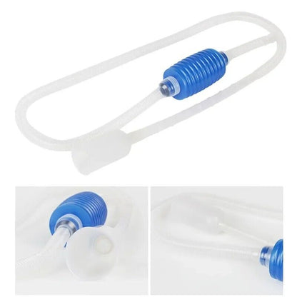 Aquariums Accessories Fish Tank Semi-Automatic Siphon Vacuum Cleaners Pump 140cm