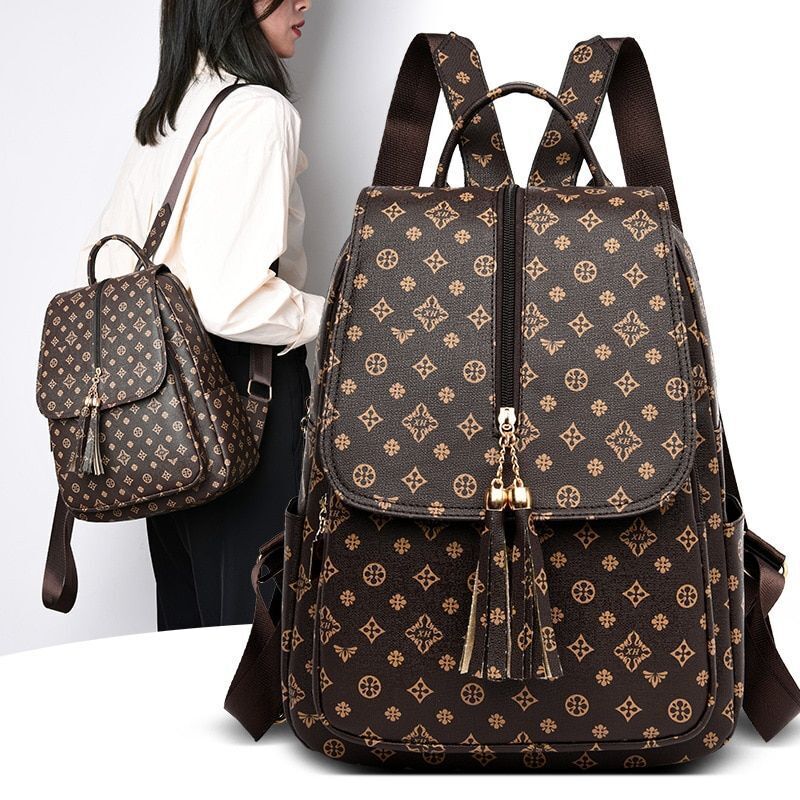 Fashion Travelling Bag Simple Backpack Large-Capacity Student Pack Polyester 1PC