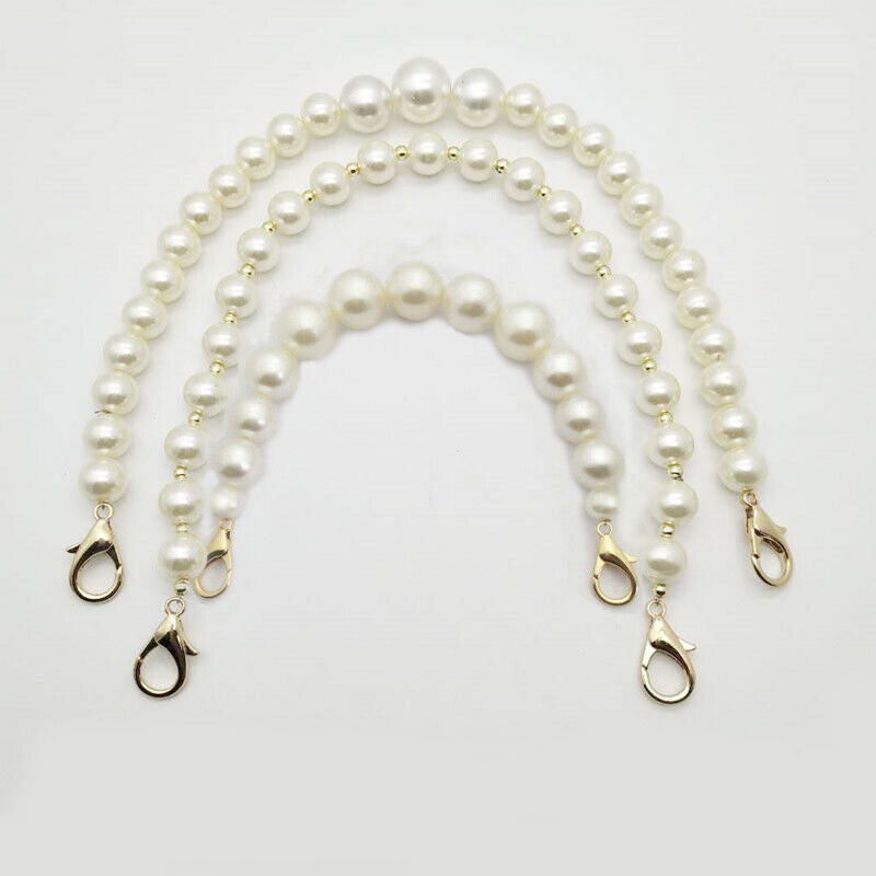 Replacement Bag Wrist Strap Imitation Pearl Wristlet Wallet Purse Clutch Handle⊰