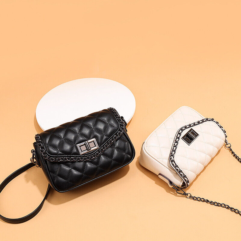 Soft Leather chain bag, women's sling shoulder crossbody bag