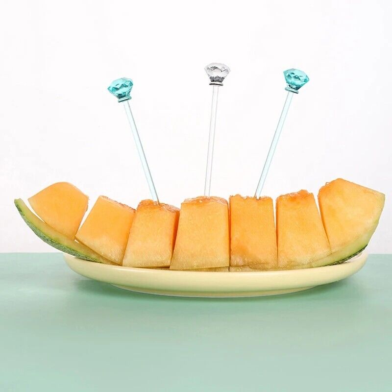 Cocktail Picks 8Pcs PC Fruits Forks Party Buffet Desserts Sandwich Bar Tableware