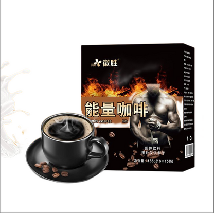 Energy Coffee Men's Black Coffee 3-in-1 Maca Enlargement Herbal Coffee 100g