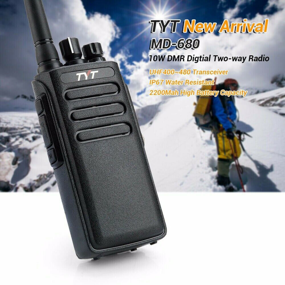 10W MD680 DMR Radio 16 CANALI Dual Time Spot Encryption HAM Wireless Interphone